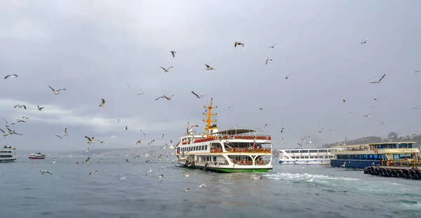 Lugares Interés Turístico Beautiful View Desde Viaje Marítimo Bósforo Barcos —  Fotos de Stock