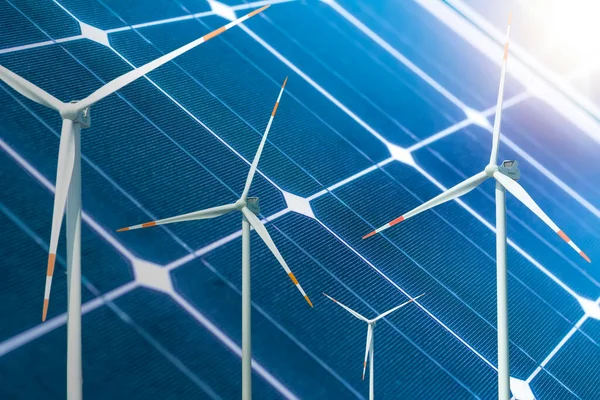 Solar Panels Blue Sky — Stock Photo, Image