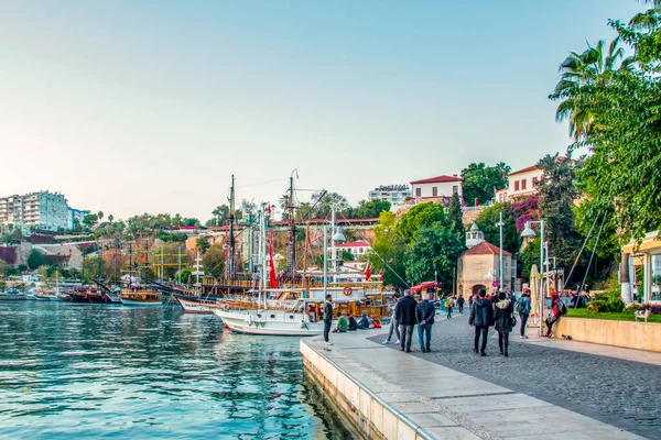 2014 Antalya Turkey 2019 Antalya Kaleii Old Town Kaleici Close — 스톡 사진