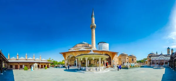 Tumba Mezquita Mevlana Ciudad Konya Museo Mevlana Vista Desde Arriba — Foto de Stock