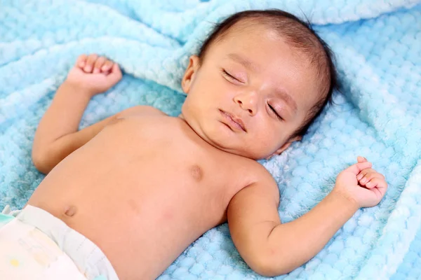 Bebê Recém Nascido Dormindo Close — Fotografia de Stock