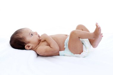 Yeni doğan bebeğe yakın çekim