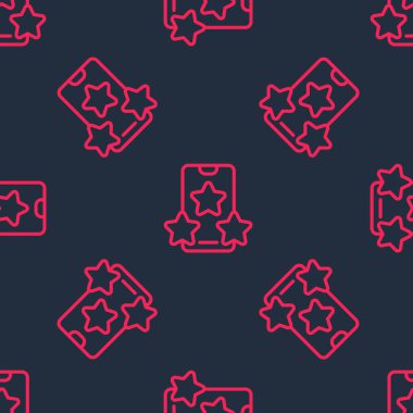 Kırmızı Hat Çevrimiçi Spor bahisleri ikonu siyah arka planda izole edilmiş kusursuz desen. Spor bahisçisi. Online bahis para kazandırır. Vektör.