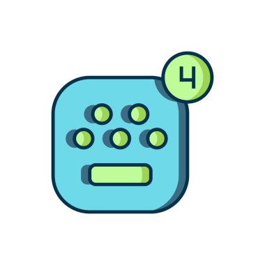 Doldurulmuş Taksi mobil uygulama simgesi beyaz arkaplanda izole edildi. Mobil uygulama taksisi. Düz çizgili, gölgeli. Vektör.