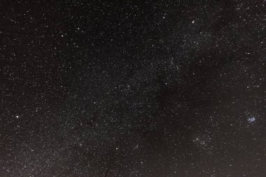 Gece yıldızlı gökyüzü. Birçok yıldız. kopya alanı