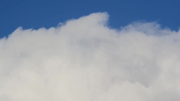 Fehér felhők a kék égen — Stock videók