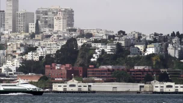 Stretta Ripresa Statica San Francisco Dall Altra Parte Della Baia — Video Stock