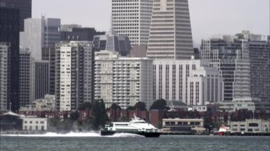 San Francisco şehir merkezine atış bay arasında sıkı statik.