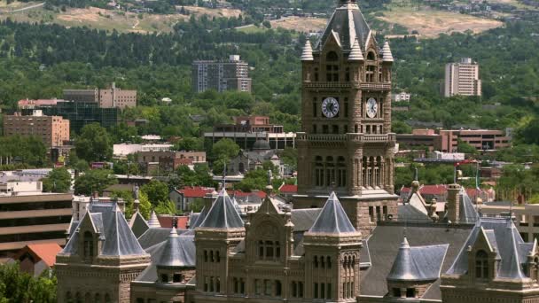 Utah Usa Circa 2017 Timelapse Skott Salt Lake City Library — Stockvideo