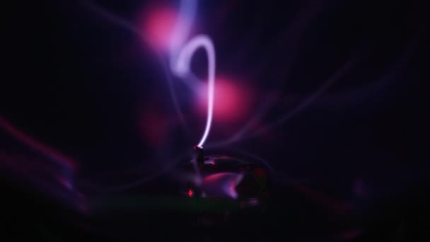 Lasery Plazmové Koule Pohybující Pomalém Pohybu Glóbu — Stock video