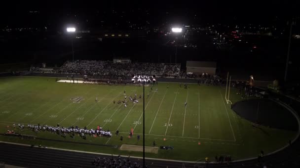 Circa Setembro 2016 Lone Peak Utah Vista Crescente Jogo Futebol — Vídeo de Stock