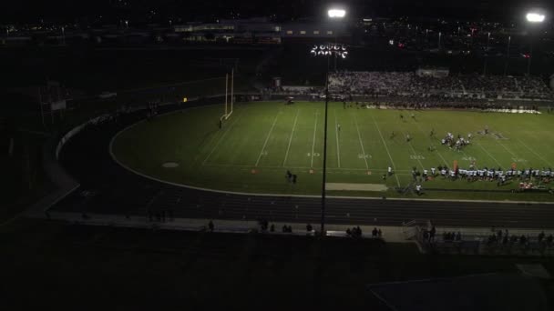 Circa Setembro 2016 Lone Peak Utah Panela Aérea Jogo Futebol — Vídeo de Stock