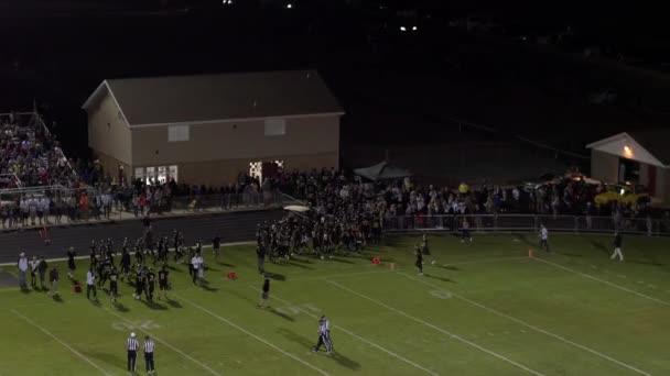 Circa Setembro 2016 Lone Peak Utah Panela Aérea Jogo Futebol — Vídeo de Stock