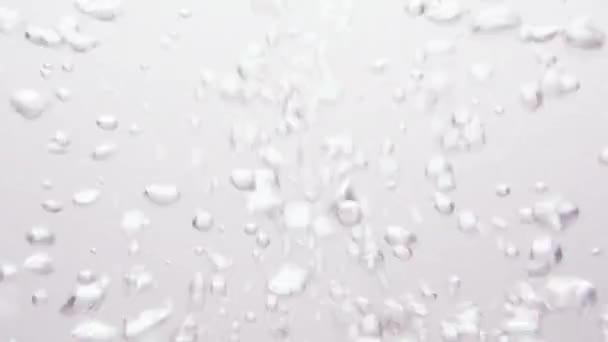 Buborékok Képező Folyadék Keverés Öntenek Emelkedik Csúcsra — Stock videók
