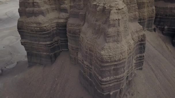 Rising Aerial View Desert Mesa Utah — Stock Video