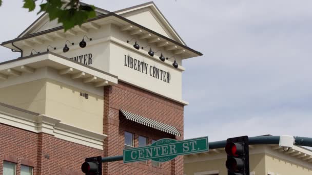 Статический Вид Liberty Center Provo Utah Center Street — стоковое видео