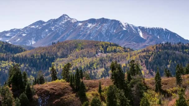 Beautiful Mountain Landscape View Usa — Stock Video