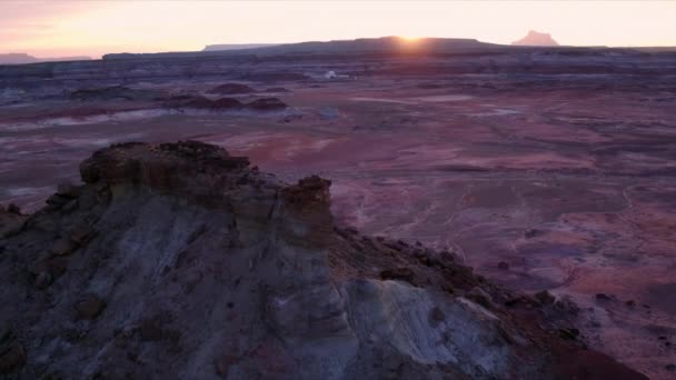 Wild Desert Sunset Utah Usa — Stockvideo