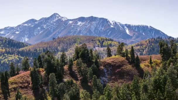 Vacker Bergslandskap Utsikt Usa — Stockvideo