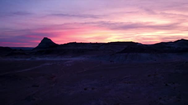 犹他州落日下的野生沙漠 — 图库视频影像
