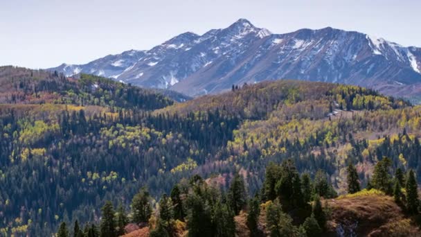 Hermosa Vista Del Paisaje Montaña Estados Unidos — Vídeos de Stock