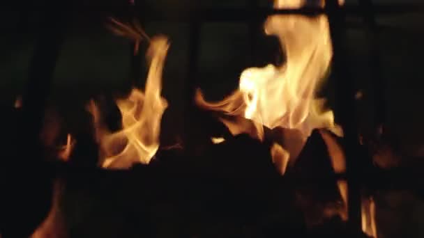 Feuer Heiligabend — Stockvideo