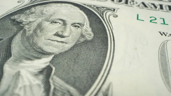 Makro görüntüde 1 dolarlık banknot..