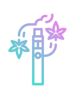 Modern b 'nin vektör illüstrasyonu simge müziğinden yoksun