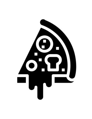 Pizza diliminin vektör çizimi