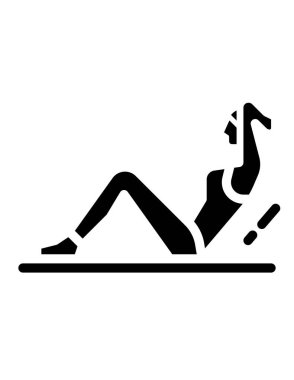 spor ve fitness ikonu vektör illüstrasyonu