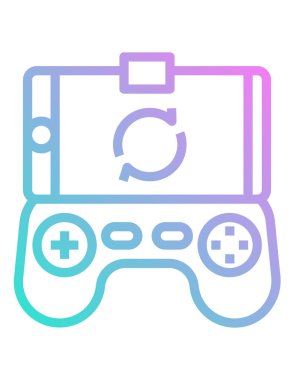 joystick simgesi vektör illüstrasyonu 