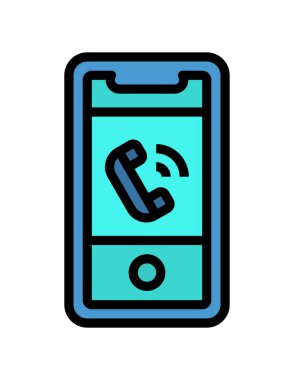 akıllı telefon simgesi vektör illüstrasyonu