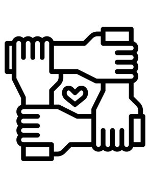 hayır kurumu konsepti simgesi, vektör illüstrasyonu