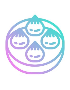 Bir balkabağının şirin çizgi film suratının vektör çizimi