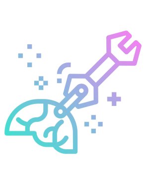 İHA parçaları vektör simgesi. biçim iki renkli düz sembol, mavi ve gri renkler, yuvarlak açılar, beyaz