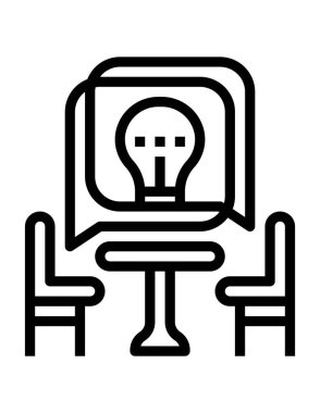 ofis tablo simgesi, vektör illüstrasyonu, fikir kavramı 