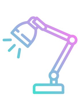 Modern düz tasarım stili robotik kolun vektör çizimi