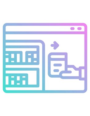 öğrenme konsepti simgesi, vektör illüstrasyonu