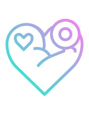  adam biceps simge vektör illüstrasyonu