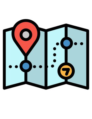 Harita işaretleyici vektör simgesi