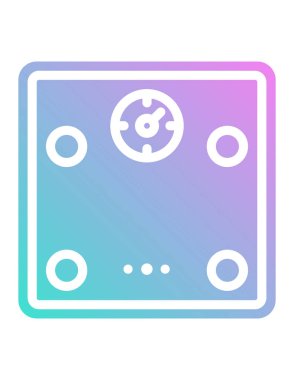 ağırlık ölçekli denge simgesi, vektör illüstrasyonu 