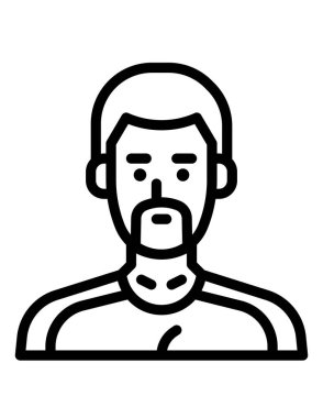 Takım elbiseli bir adamın vektör çizimi