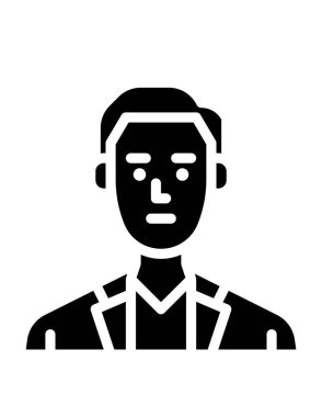 Man avatar simgesi vektör illüstrasyon grafik tasarımı