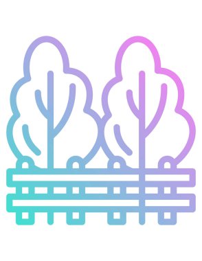 Seo ve inşaat çizgisi simgesinin vektör illüstrasyonu