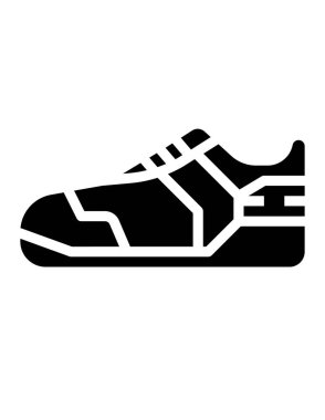 Modern spor ayakkabıları simgesinin vektör çizimi 