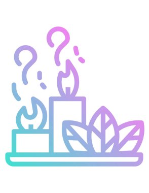 Aroma mumlarının vektör çizimi