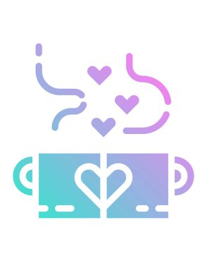 kahve simgesi, vektör illüstrasyonu