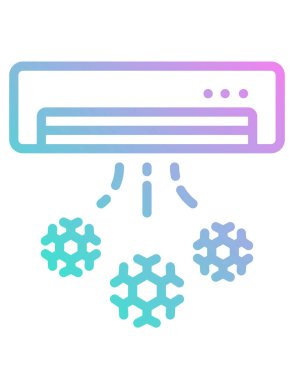 Klima simgesinin vektör illüstrasyonu