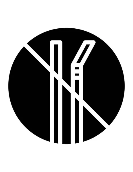 Illustration Vectorielle Moderne Manque Icône Cricket — Image vectorielle