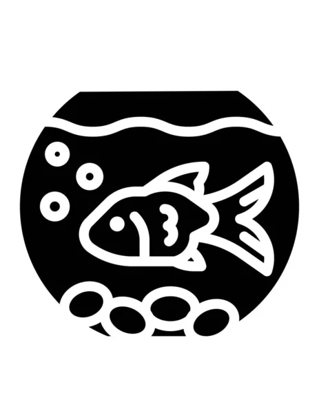 Vektor Illustration Symbol Des Fisches — Stockvektor